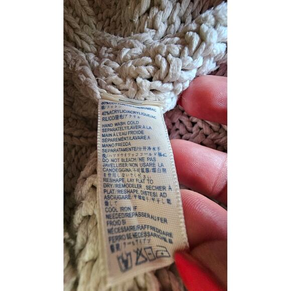 Rebecca Minkoff Blake Pearl Cable Knit Sweater, Cream,  Sz XS - Picture 6 of 11